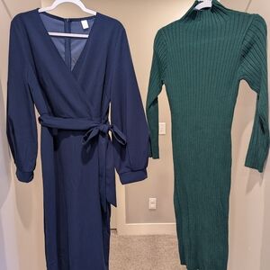 LOT of two brand new comfy Amazon dresses, size XL